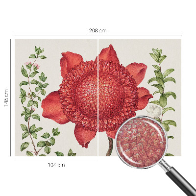 Papier peint photographique avec un motif floral élégant