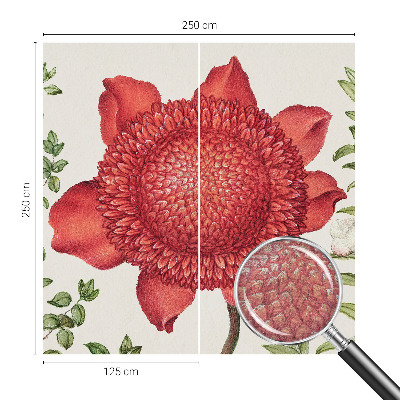 Papier peint photographique avec un motif floral élégant