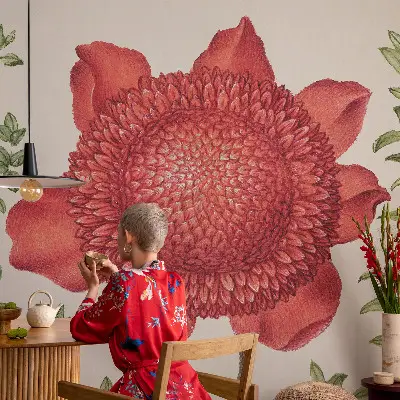 Papier peint photo imprimé sur tissu non tissé élégance florale