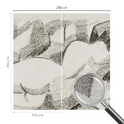 Tapisserie murale représentant une figure allongée