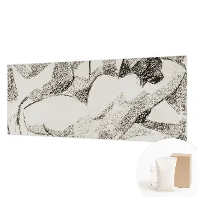 Tapisserie murale représentant une figure allongée