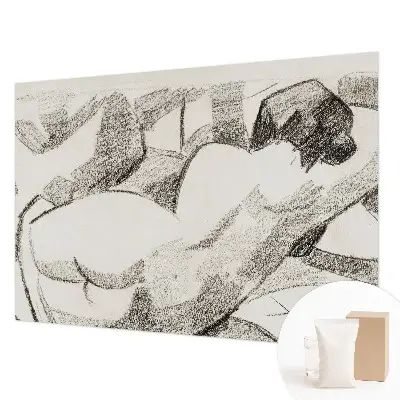 Tapisserie murale représentant une figure allongée