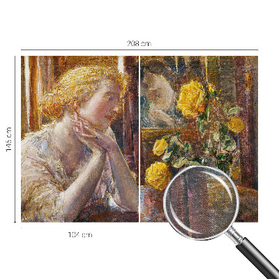 Poster mural panoramique Žena s ružami