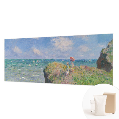 Papier peint salon moderne avec un motif de paysage apaisant