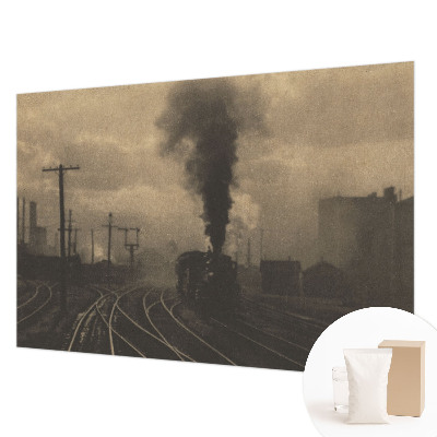 Papier peint panoramique à motif de paysage industriel