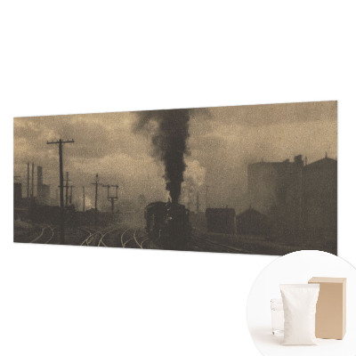 Papier peint panoramique à motif de paysage industriel