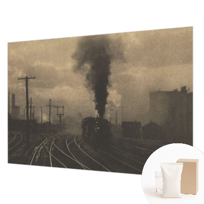 Papier peint panoramique à motif de paysage industriel