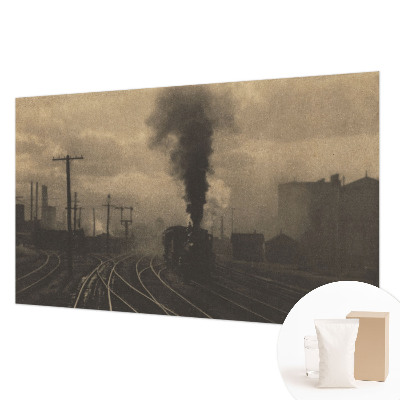 Papier peint panoramique à motif de paysage industriel