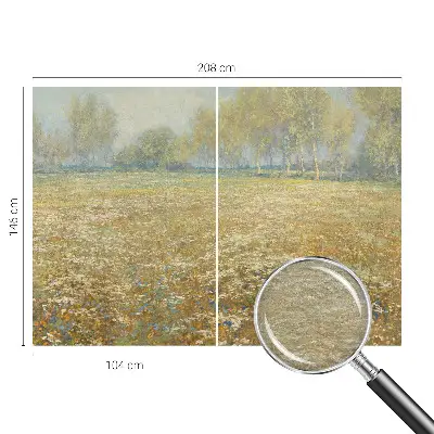 Papier peint chambre moderne à motif « Kvitnúce pole »
