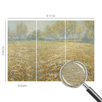 Papier peint chambre moderne Kvitnúce pole