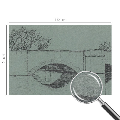 Papier peint panoramique sur mesure représentant un pont en arc