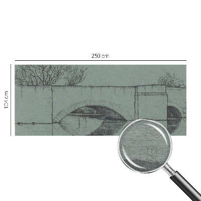 Papier peint panoramique sur mesure représentant un pont en arc