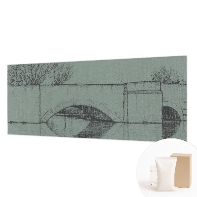 Papier peint panoramique sur mesure représentant un pont en arc