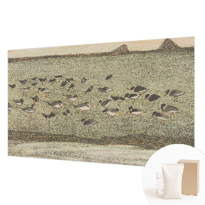 Tapisserie panoramique avec motif de chambre d'oiseaux