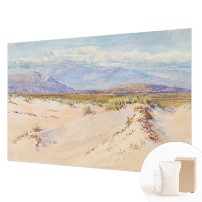 Papier peint panoramique chambre adulte avec un motif de paysage désertique