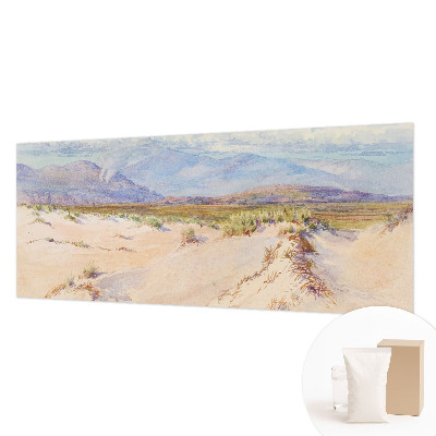 Papier peint panoramique chambre adulte avec un motif de paysage désertique