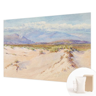 Papier peint panoramique chambre adulte avec un motif de paysage désertique