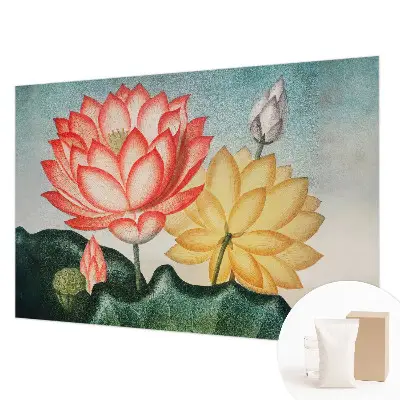 Papier peint intissé fleurs de lotus
