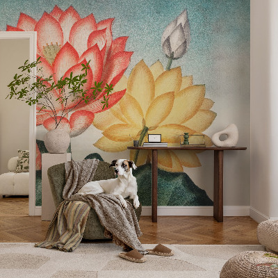 Papier peint panoramique moderne Lotosové kvety