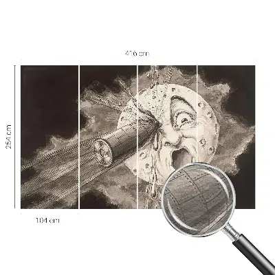 Papier peint photo grand format pour le mur collision cosmique