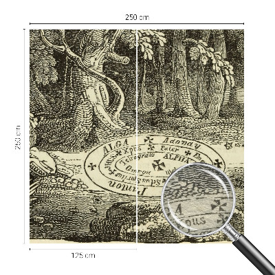 Papier peint panoramique haut de gamme Magický kruh