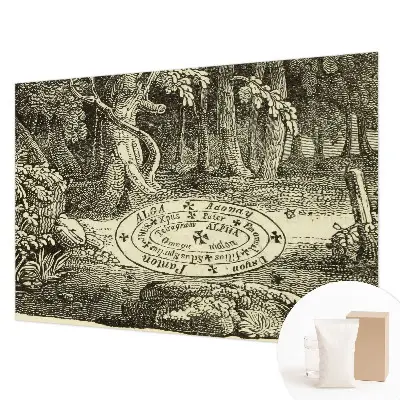 Papier peint photo sur tissu non tissé cercle magique