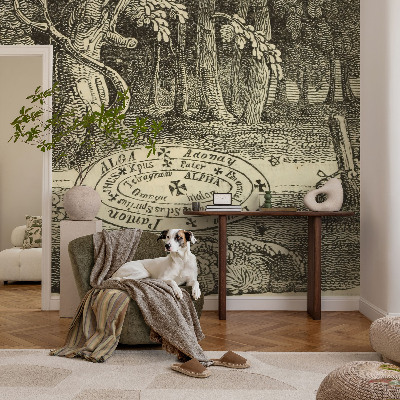 Papier peint panoramique haut de gamme Magický kruh