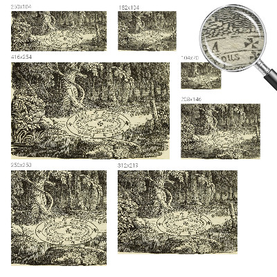 Papier peint panoramique haut de gamme Magický kruh