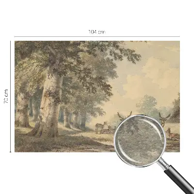 Papier peint panoramique facile à poser au motif « Lesný pokoj »
