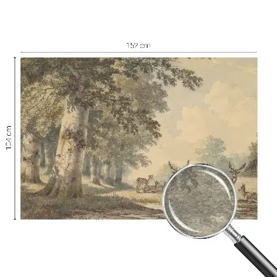 Papier peint panoramique facile à poser au motif « Lesný pokoj »