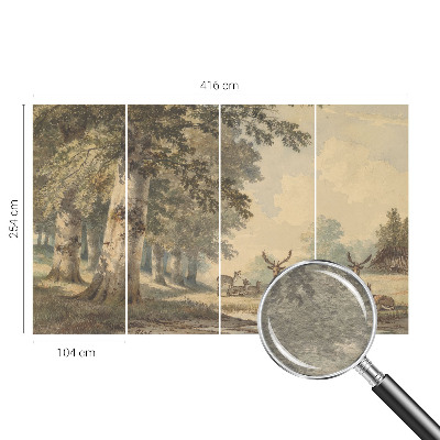 Papier peint panoramique facile à poser Lesný pokoj