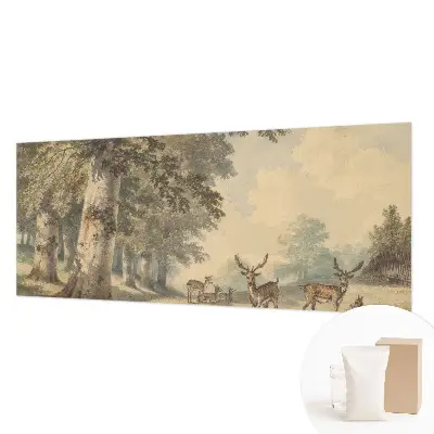 Papier peint panoramique facile à poser au motif « Lesný pokoj »