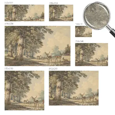 Papier peint panoramique facile à poser au motif « Lesný pokoj »