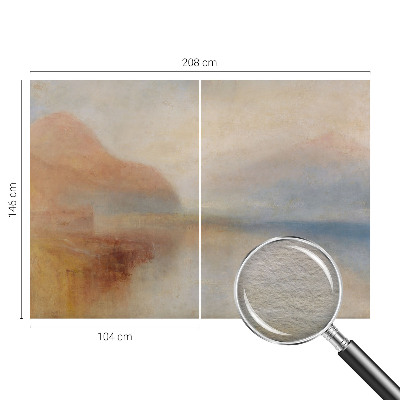 Papier peint photo intissé avec un motif de paysage éthéré