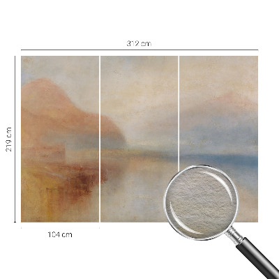 Papier peint photo intissé avec un motif de paysage éthéré