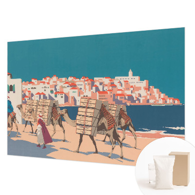 Papier peint photographique avec le motif « Caravane de chameaux »