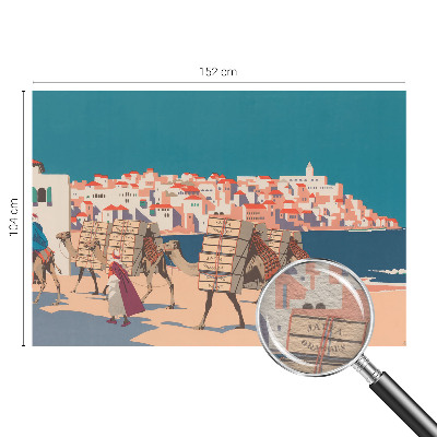 Papier peint photographique avec le motif « Caravane de chameaux »