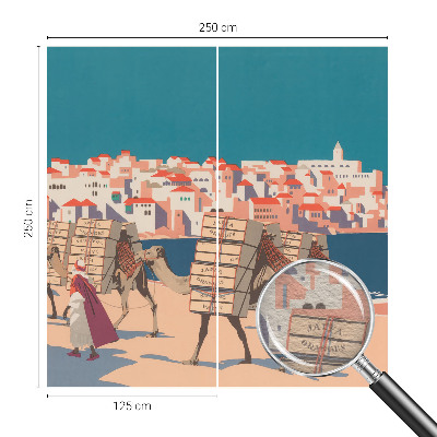 Papier peint photographique avec le motif « Caravane de chameaux »