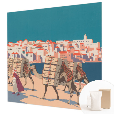 Papier peint photographique avec le motif « Caravane de chameaux »