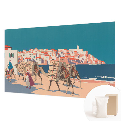 Papier peint photographique avec le motif « Caravane de chameaux »