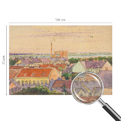 Papier peint photographique salon Mestské strechy