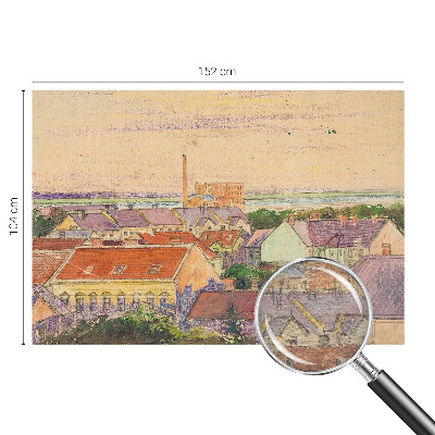 Papier peint photographique salon Mestské strechy