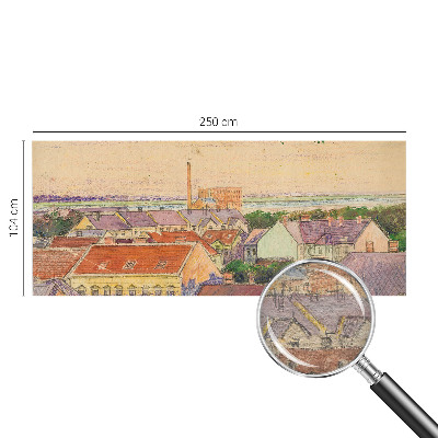 Papier peint photographique salon Mestské strechy