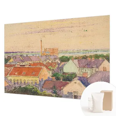 Papier peint photo grand format pour le mur Toits urbains