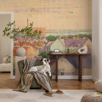 Papier peint photographique salon Mestské strechy