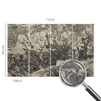 Tapisserie murale Horská scenéria