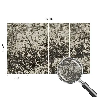 Papier peint photographique intissé paysages de montagne