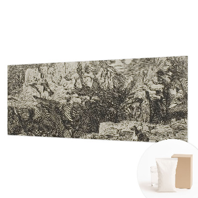 Tapisserie murale avec une scène de montagne