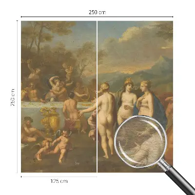 Décoration murale panoramique intissé avec le motif « Staroveká hostina »