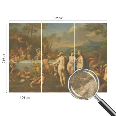 Décoration murale panoramique intissé avec le motif « Staroveká hostina »